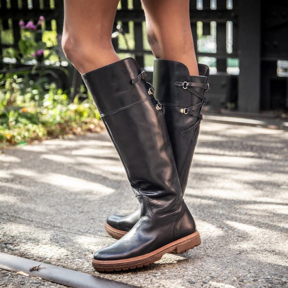 Timberland Riley Flair Knee High Boot Black Size 7